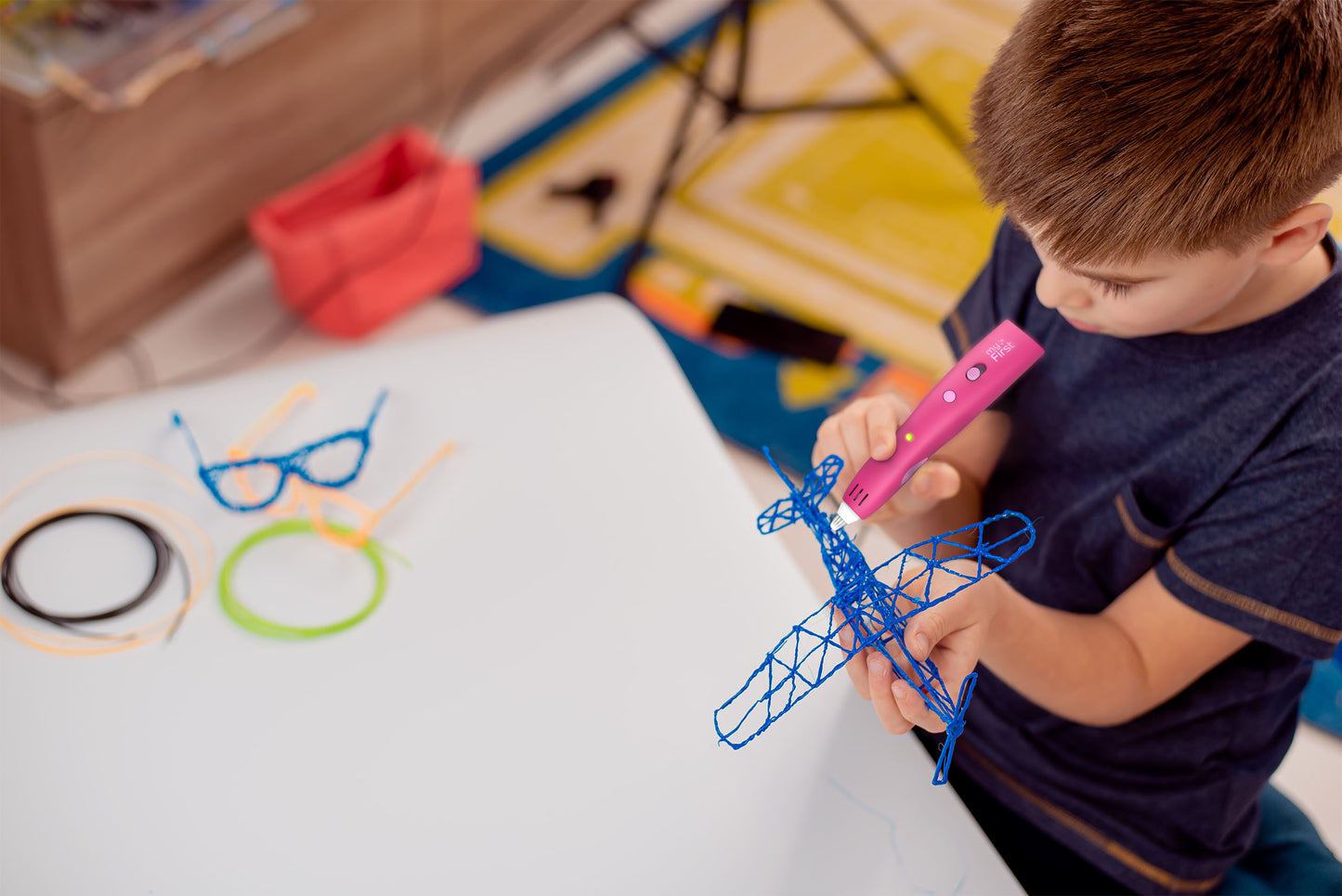 Bolígrafo 3D para niños con batería recargable e inalámbrica | myFirst 3dPen Make
