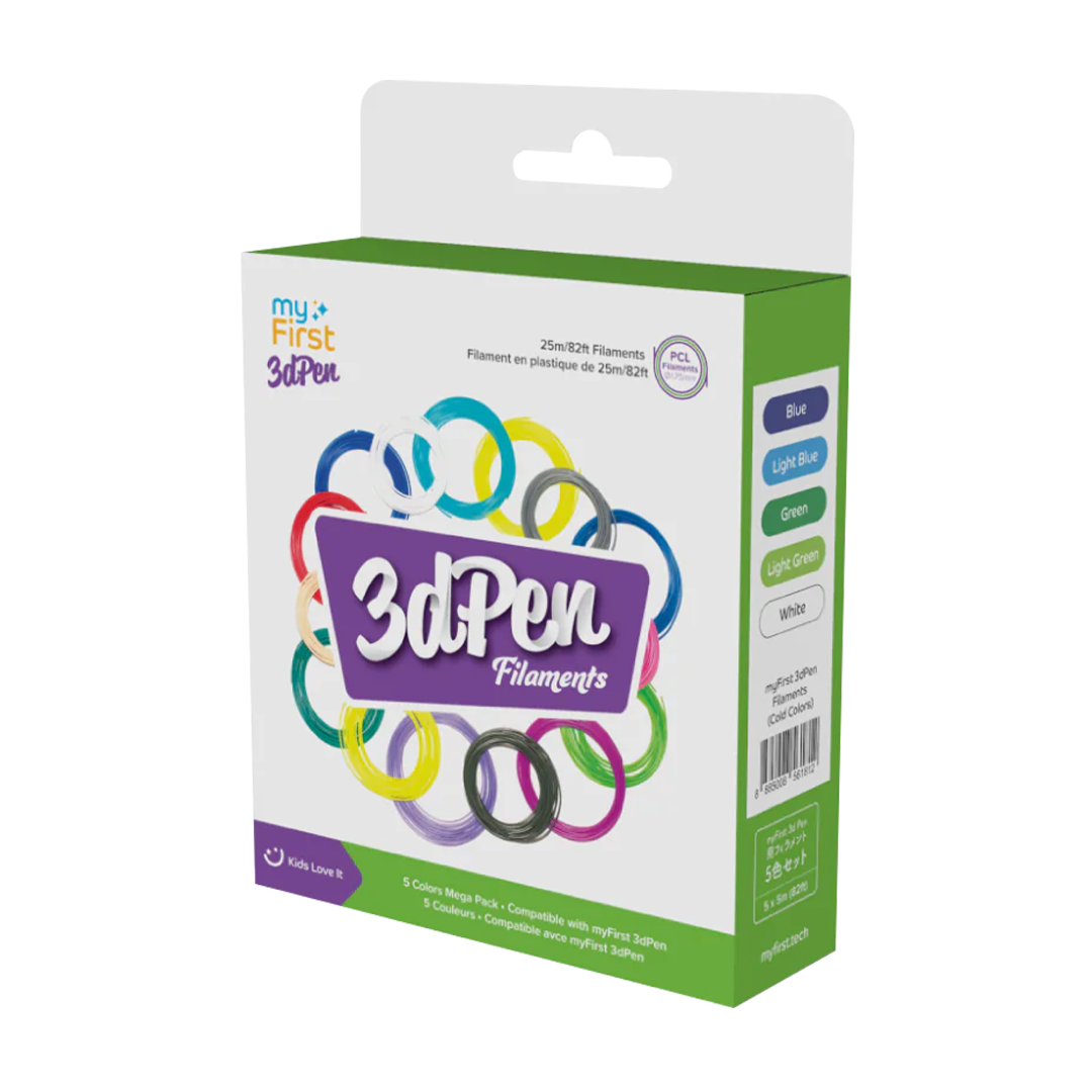 Recambio de filamentos para 3DPen Make | PCL 5 colores