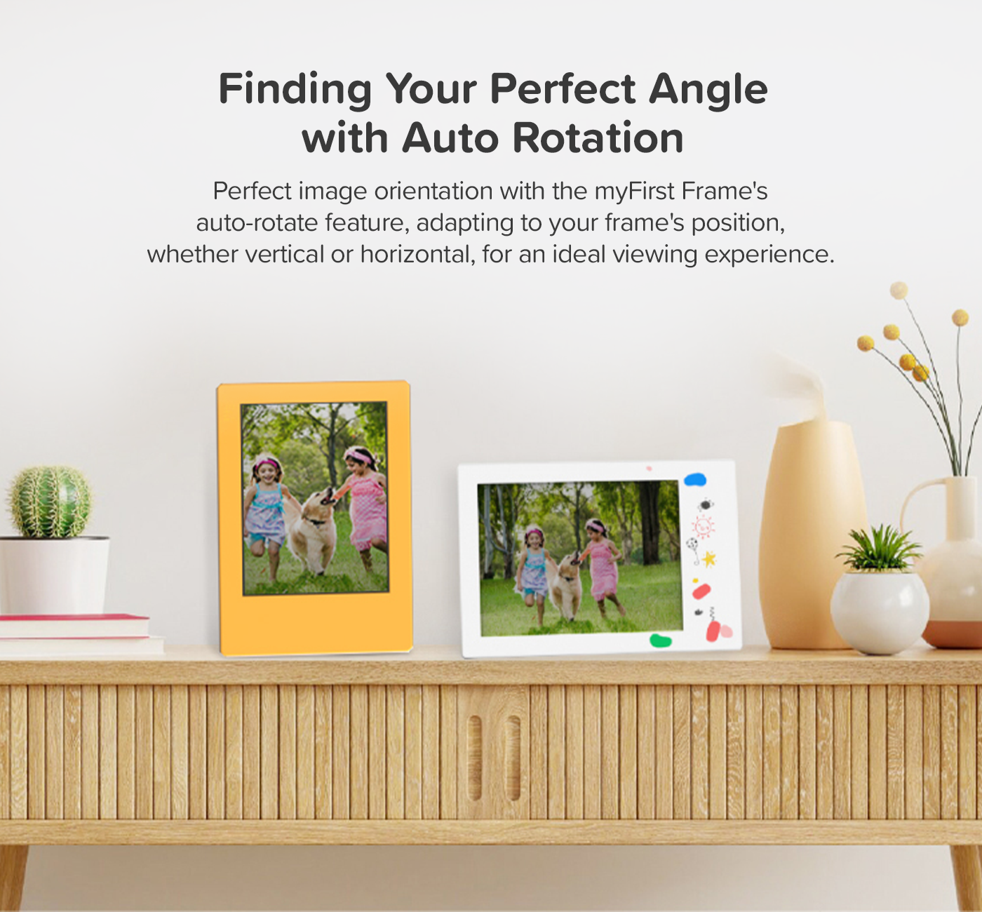 Digital Photo Frame | 9 Inch Personalized Gift | myFirst Frame Doodle