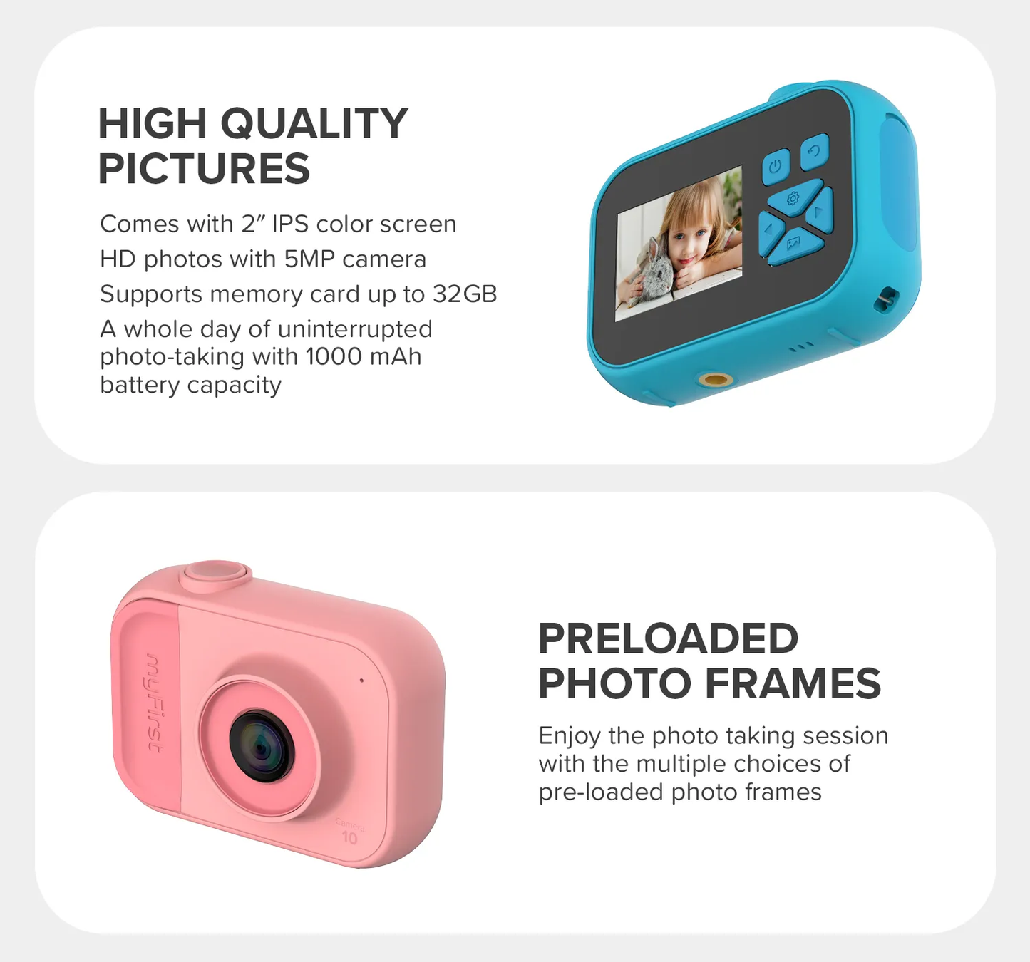 Minicámara digital para niños | myFirst Camera 10