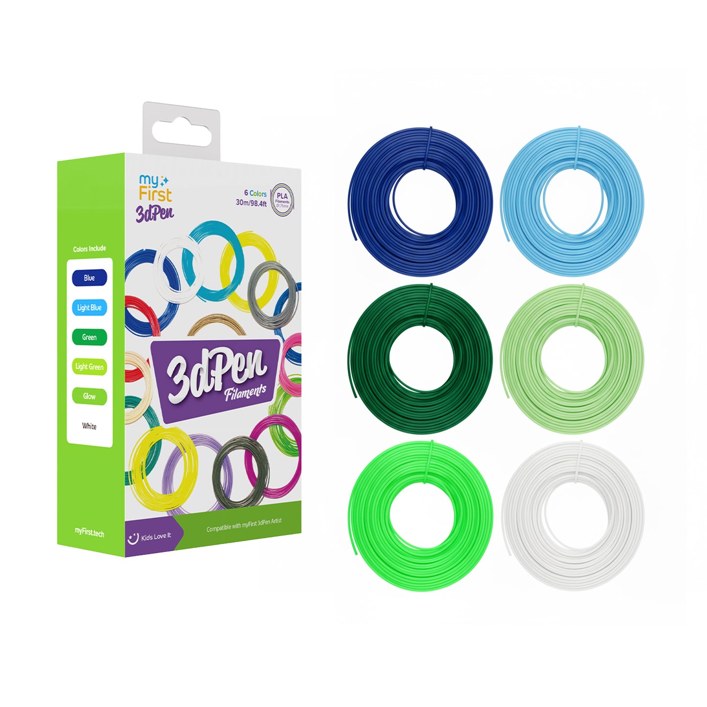 Filament Refill for 3dPen Artist | PLA Filament 6 Colors