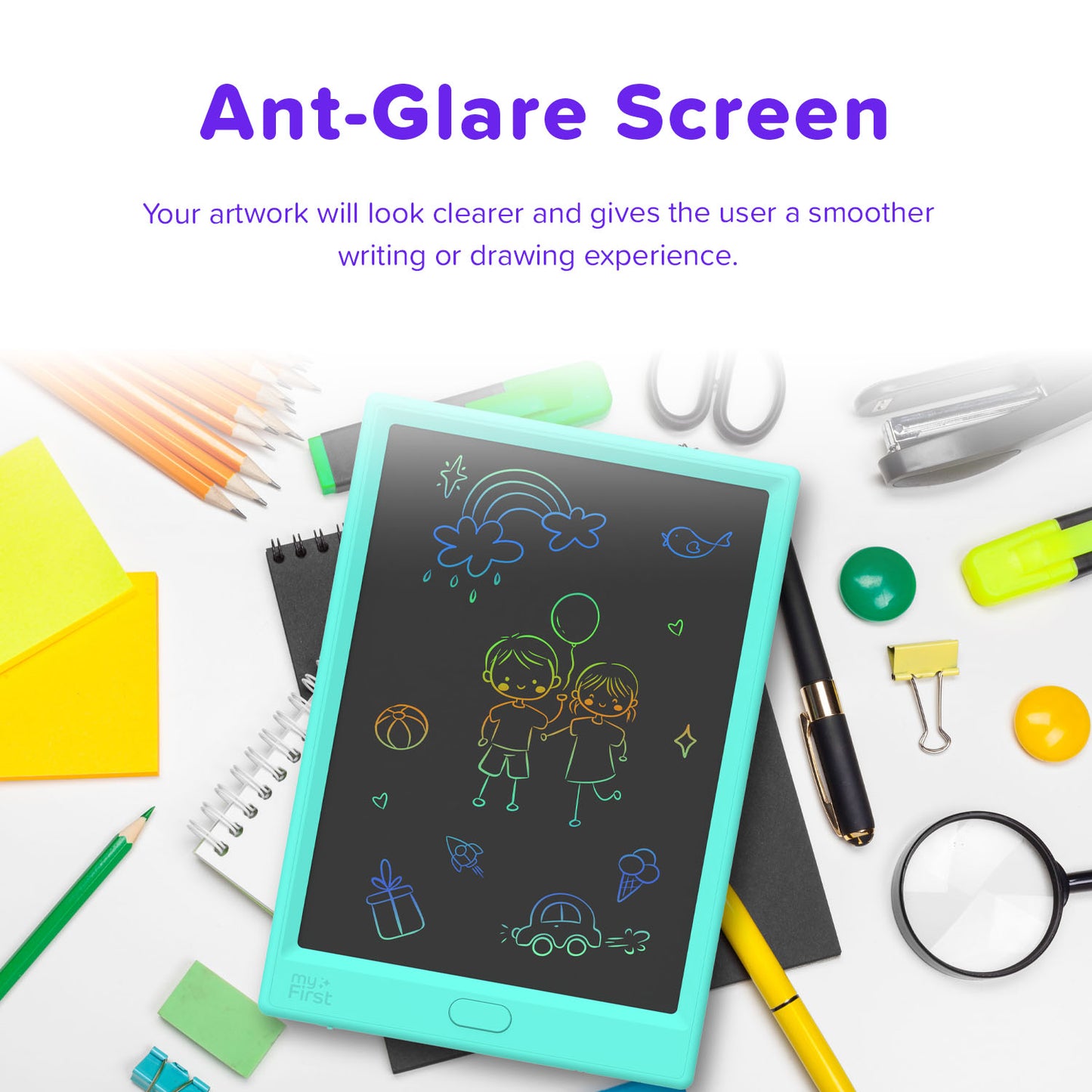 Tablet de dibujo para niños con pantalla LCD a color | myFirst Sketch Pro Neo