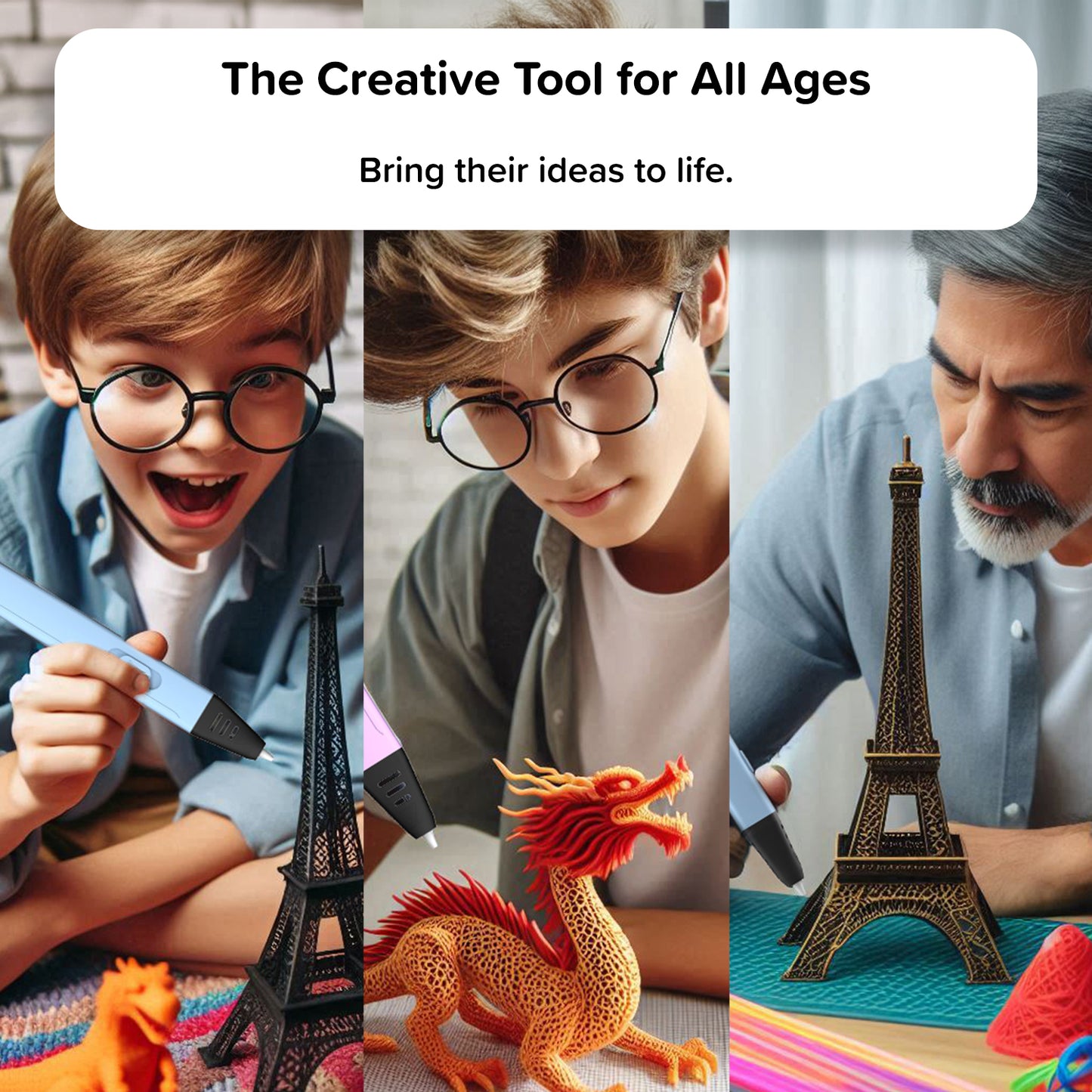 Bolígrafo 3D con pantalla - Compatible con PLA y ABS | myFirst 3dPen Artist