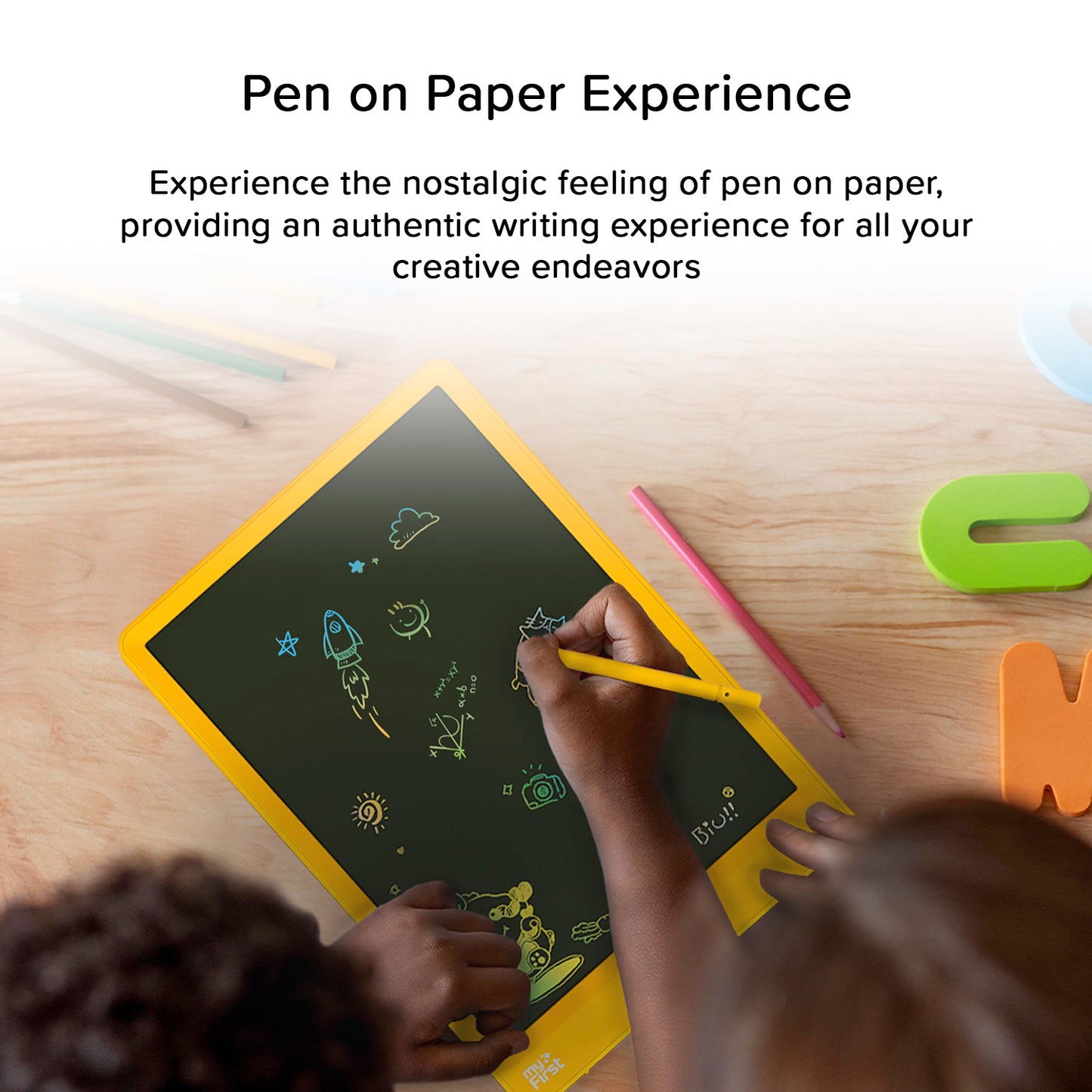 Bloc de dibujo para niños con pantalla LCD a color | myFirst Sketch 3