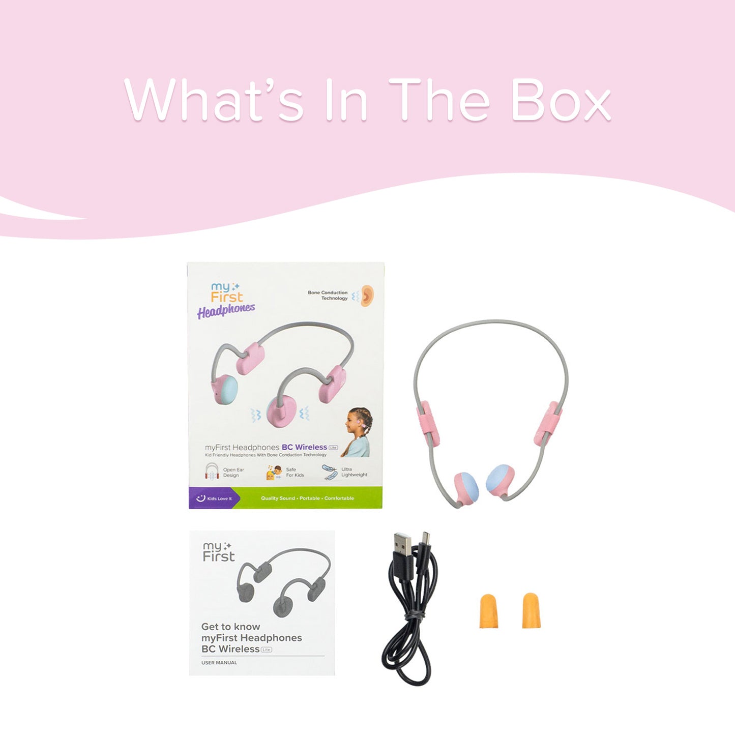 Bone Conduction Headphone for Kids | myFirst Headphones BC Wireless Lite