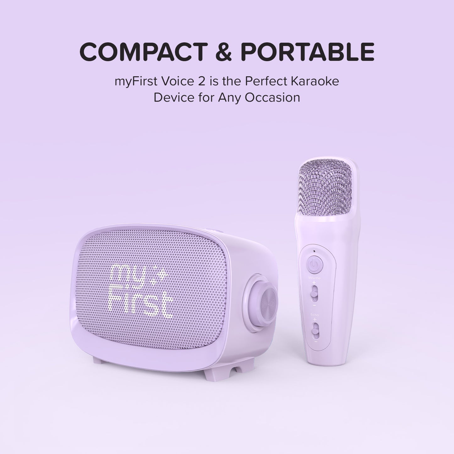 Microphone et haut-parleur sans fil portables | myFirst Voice 2