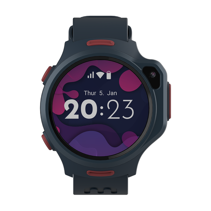 Montre connectée eSIM 4G pour enfants avec suivi GPS, appel vidéo (ronde) | myFirst Fone R2