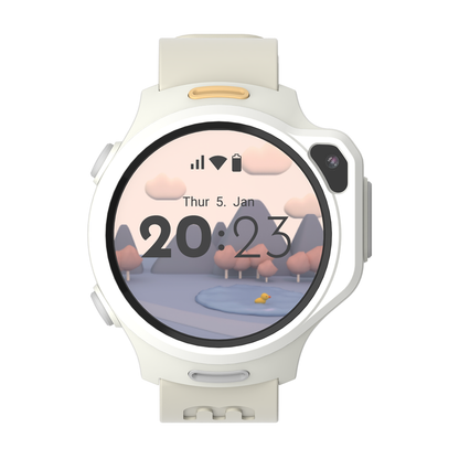 Montre connectée eSIM 4G pour enfants avec suivi GPS, appel vidéo (ronde) | myFirst Fone R2