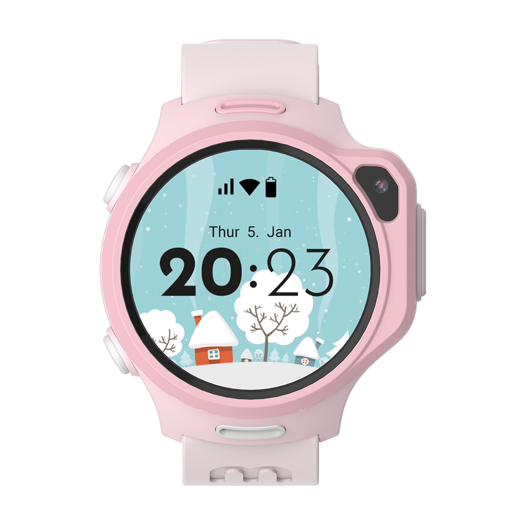 Montre connectée eSIM 4G pour enfants avec suivi GPS, appel vidéo (ronde) | myFirst Fone R2