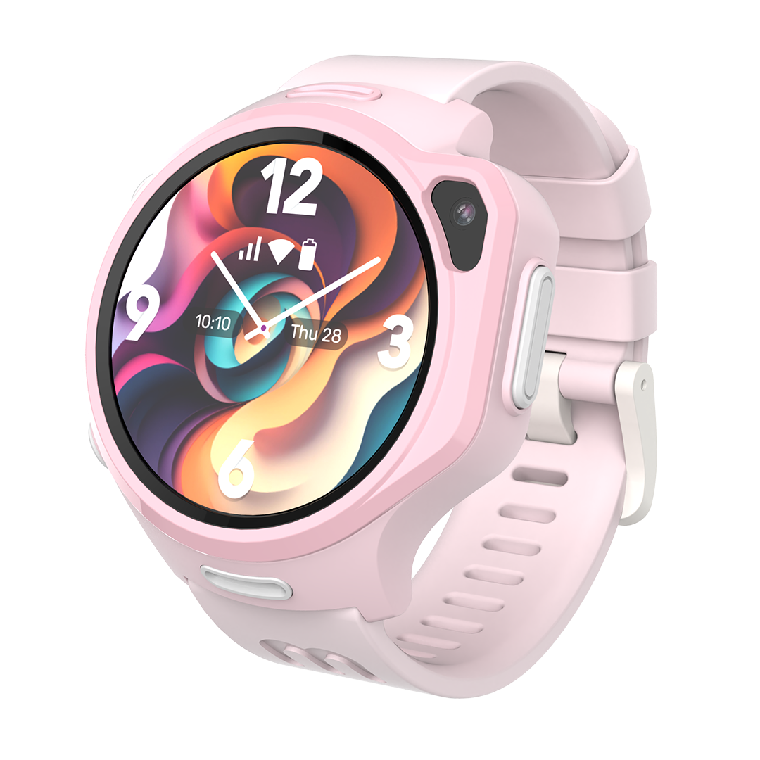 Montre connectée eSIM 4G pour enfants avec suivi GPS, appel vidéo (ronde) | myFirst Fone R2