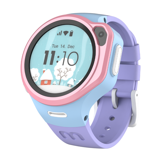 Montre connectée 4G pour enfants avec suivi GPS, appel vidéo (ronde) | myFirst Fone R1s