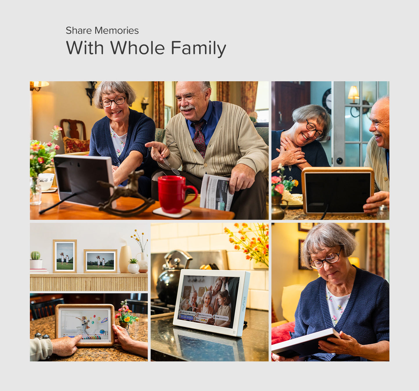 Digital Photo Frame | 10.1 Inch w/ Connected App | myFirst Frame Live