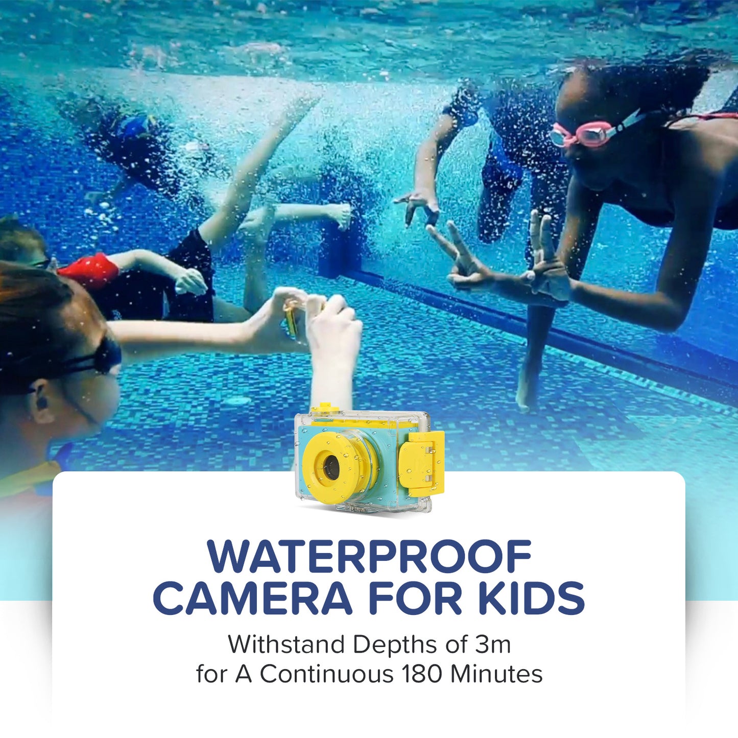 Kids Underwater Camera | Included Shockproof Waterproof Case | myFirst Camera 2