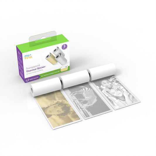 Thermal Sticker Transparent Gold Silver for myFirst Camera Insta 20 / Insta 2 / Insta Wi
