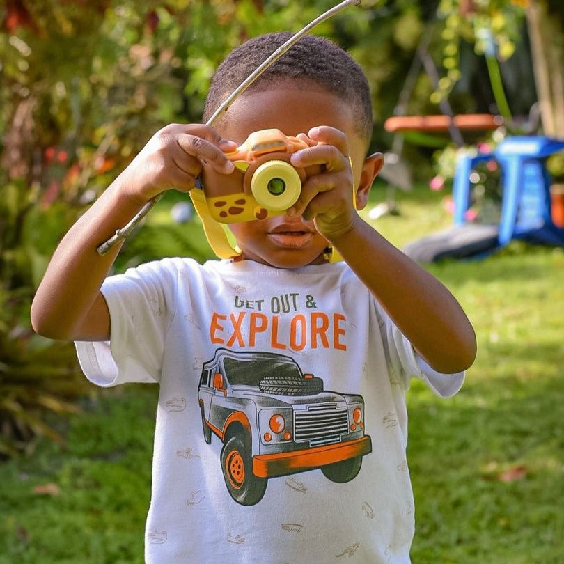 Appareil photo numérique pour enfants avec étui de protection en caoutchouc et cordon | myFirst Camera 3